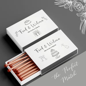 Editable Matchbox Wedding Favor Template, Custom Matchbook Printable, Unique Wedding Gift, Bridesmaid Gift, Bachelorette Favors