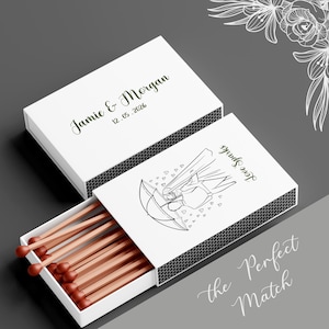 Editable Matchbox Wedding Favor Template, Custom Matchbook Printable, Unique Wedding Gift, Bridesmaid Gift, Bachelorette Favors