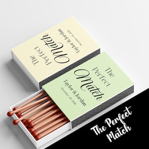 Editable Matchbox Wedding Favor Template, Custom Matchbook Printable, Unique Wedding Gift, Bridesmaid Gift, Bachelorette Favors