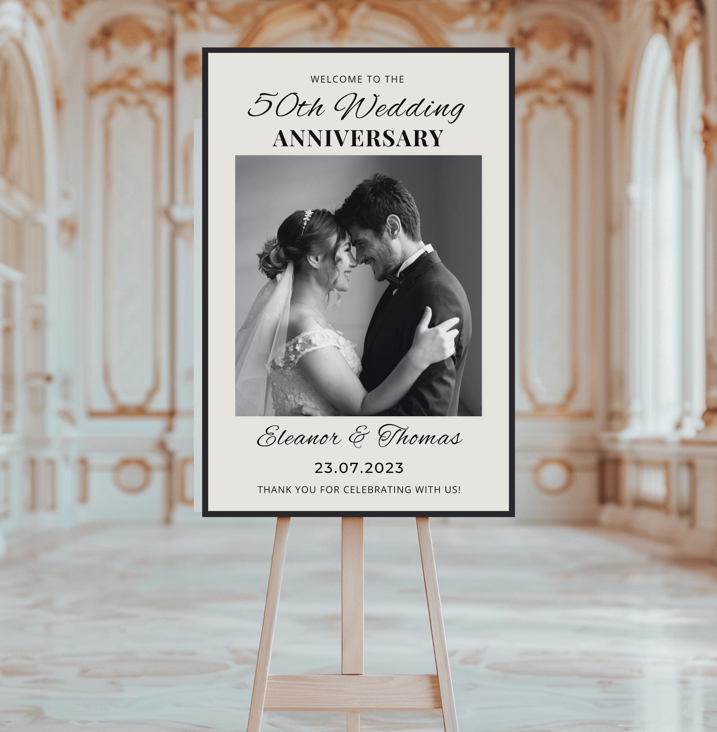 Happy Wedding Anniversary Backdrop