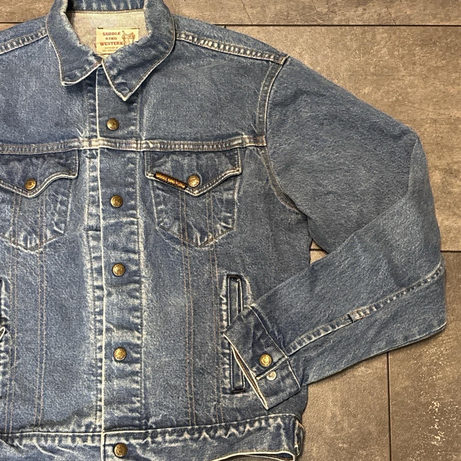 Vintage Saddle King Denim Jacket - Etsy