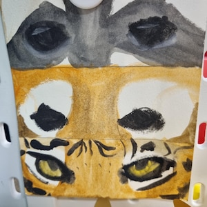 Aquarellkarte im A5-Format, 3 Perspektiven