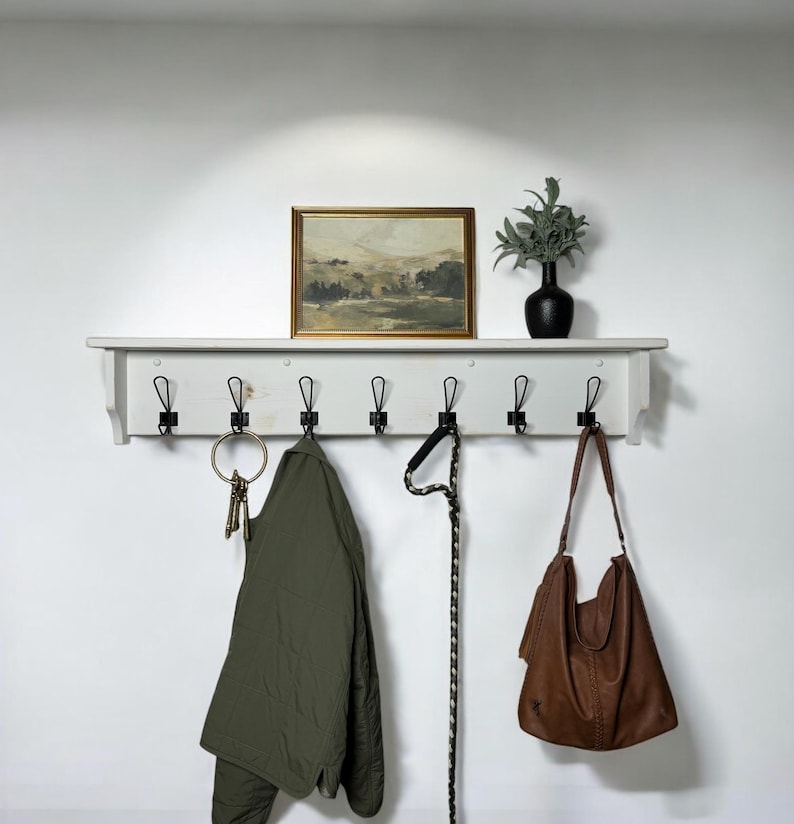 Wall Coat Rack With Shelf Entryway Organizer Towel Rack Shelf With Coat