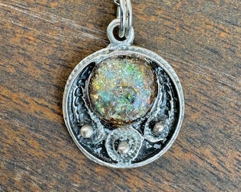 Silber Orgonit Anhänger Halskette: Kristall Heilschmuck