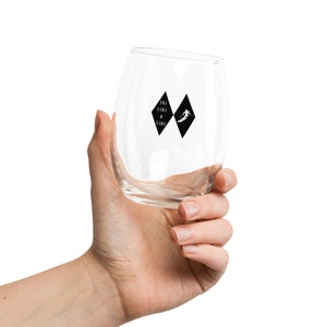 Ski Like a Girl Stemless Wine Glass