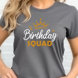 Birthday Squad T-Shirt: Unisex Jersey Tee for Birthday Team