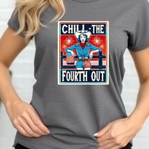 Patriotic Cowgirl T-Shirt, Unisex Jersey Short Sleeve Tee, Women&#39;s T-Shirt, Men&#39;s T-Shirt, Gift For Rodeo Cowgirl, Holiday BBQ, 4TH Of July