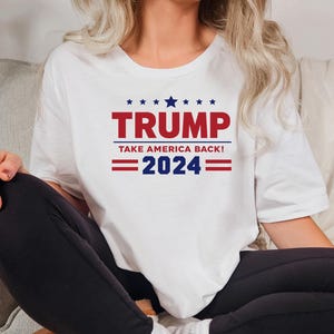Donald Trump T-Shirt, Unisex Jersey Short Sleeve Tee, Women&#39;s T-Shirt, Men&#39;s T-Shirt, Gift T-Shirt For Trump Lover, 2024 Election, Trump Win