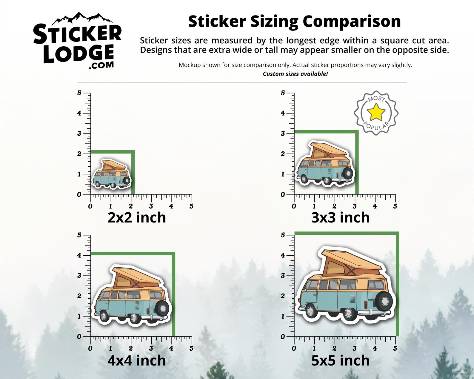 Vintage Van Life Campervan Vinyl Sticker - Retro Beach Adventure Decal ...