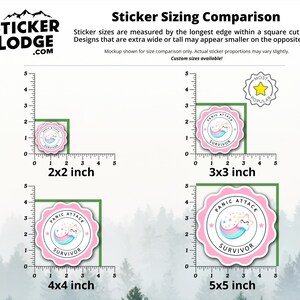Panic Attack Survivor Vinyl Sticker | Sticker Lodge