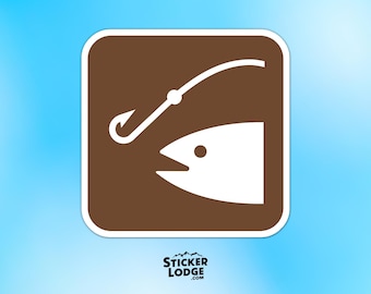 NPS Fishing Vinyl Sticker - Fish Decal