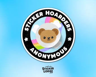 Sticker Hoarders Anonymous Vinyl Sticker – Funny Collector Club Decal