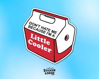 Don't Hate Me Because I'm A Little Cooler Vinyl Sticker - Sarcastic Vibe Decal