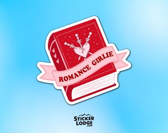 Romance Girlie Bookish Vinyl Sticker - Booktok Reading Decal