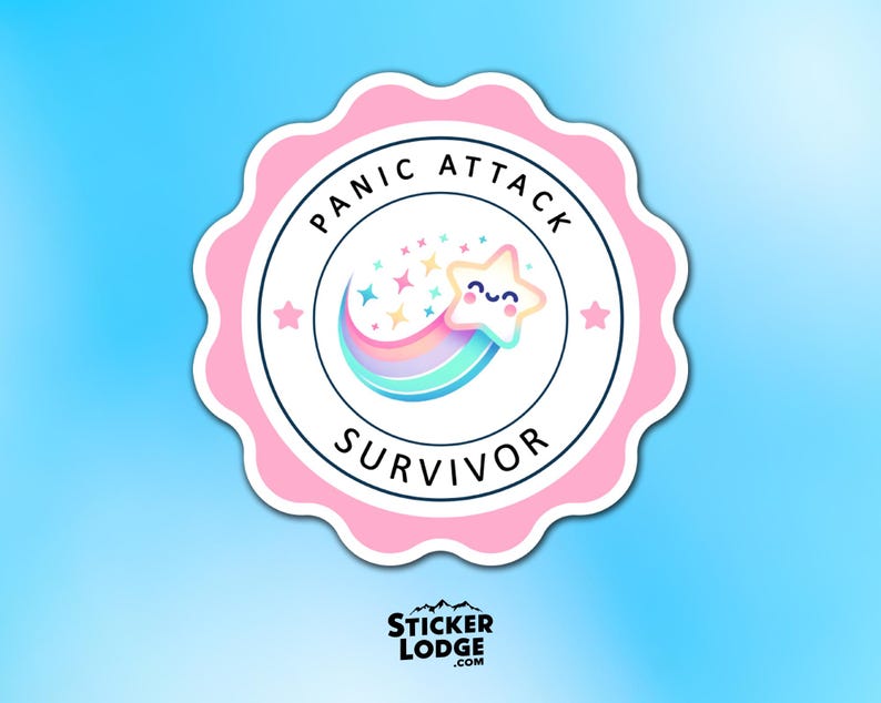 Panic Attack Sticker Panic Attack Survivor Vinyl Sticker - Supportive Mental Health Decal - Etsy