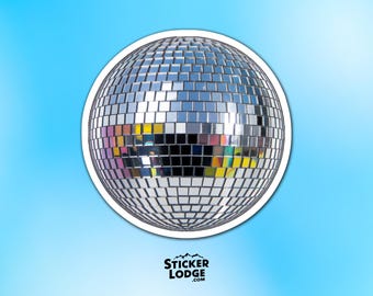 Disco Ball Vinyl Sticker - Party Vibes Decal