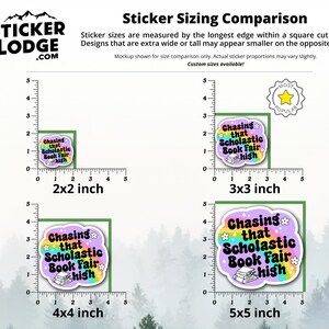Chasing That Scholastic Book Fair High Vinyl Sticker | Sticker Lodge
