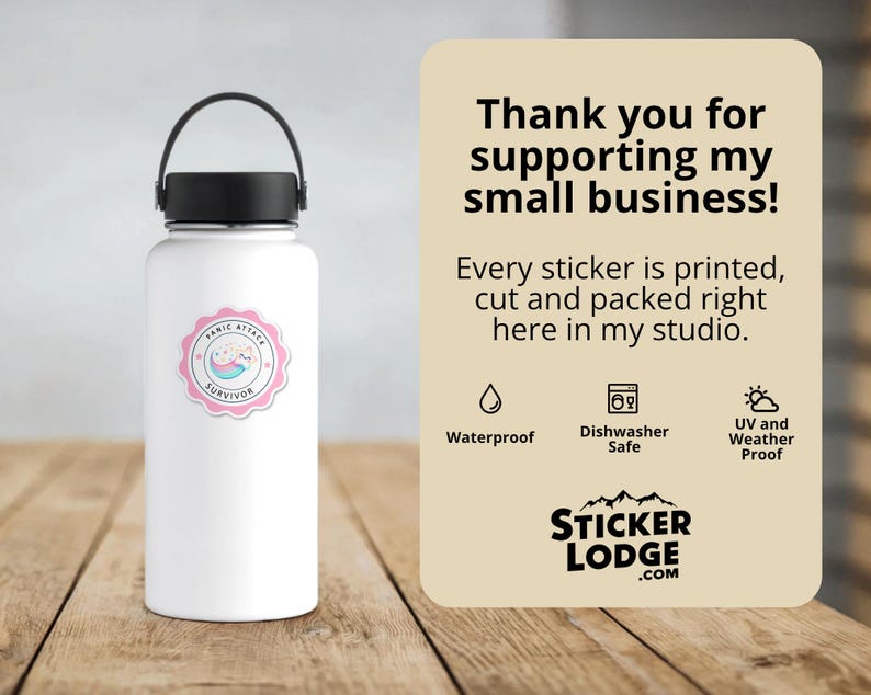 Panic Attack Survivor Vinyl Sticker | Sticker Lodge