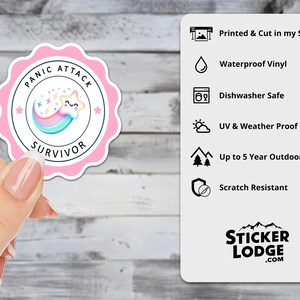 Panic Attack Survivor Vinyl Sticker | Sticker Lodge