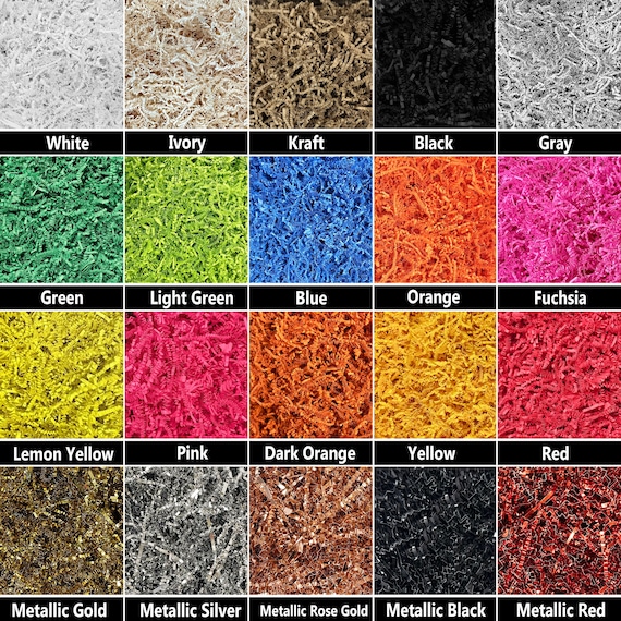 Crinkle Paper Shred for Gift Boxes and Packaging Eco Friendly Recycled Paper for Crafting, Gift Baskets,ASMR 2 Ounce to 10 LB