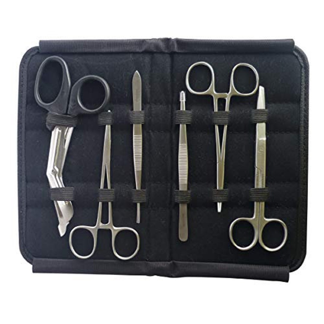 First Aid Surgical Kit 6pcs for EMS EMT or Multipurpose Use Kit With