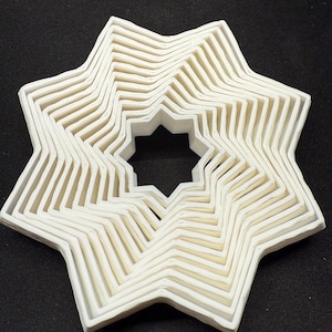 3D Printed Fidget Star Toy – Geometric Spinner for Desk, ADHD Relief, Stress & Focus – Modern Tactile Gift