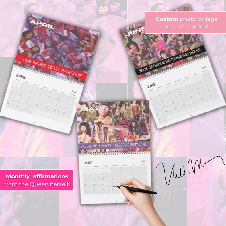 Nicki Minaj 2025 Calendar Etsy Australia