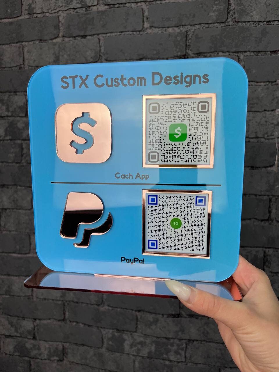 Multi QR Code Sign, Social Media QR Code, Business Socia, Media Sign ...