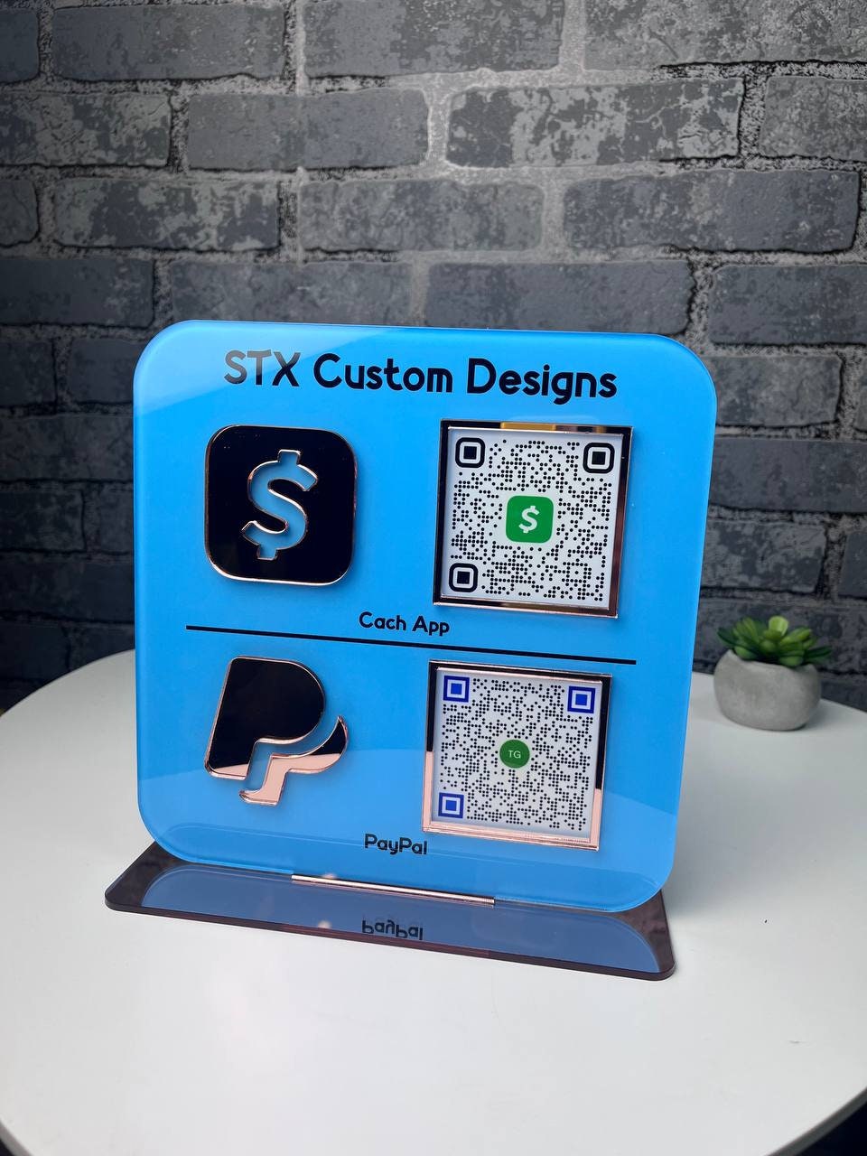 Multi QR Code Sign, Social Media QR Code, Business Socia, Media Sign ...