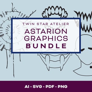 Paquete de gráficos Astarion BG3 / Cosplay SVG PDF