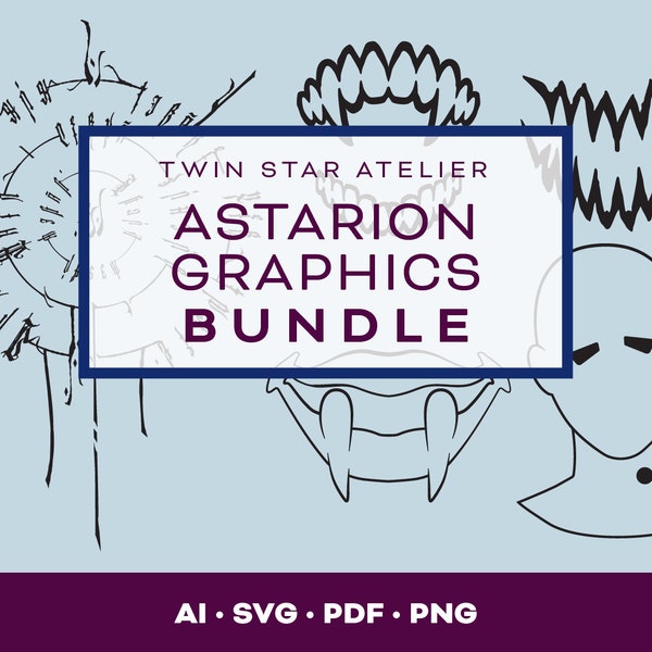 Astarion Graphics Bundle BG3 | Cosplay SVG PDF