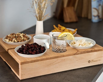 Couchbar: Die All-in-One Snackbox für einen entspannten Filmabend mit ausreichend Platz für Schalen, Getränke, Tassen & Weingläser