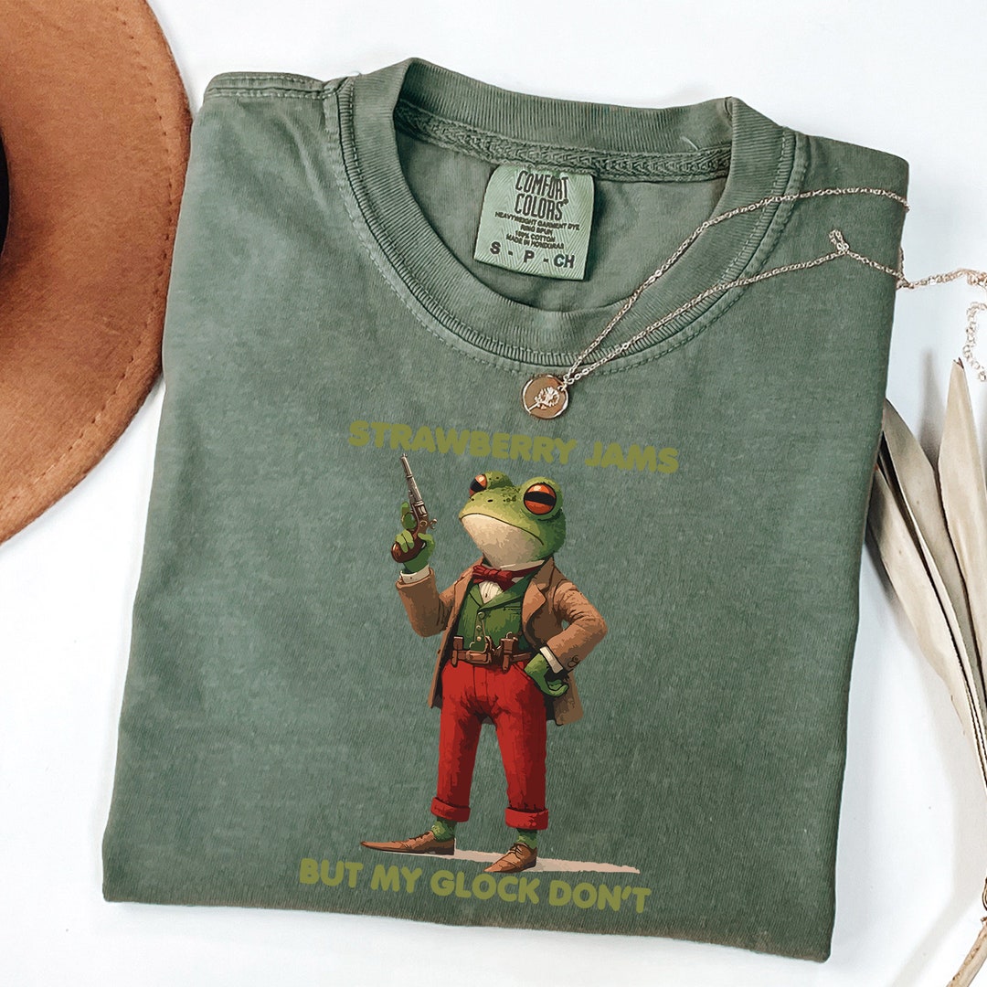 Strawberry Jams but My Glock Don't T-shirt Frog Meme - Etsy