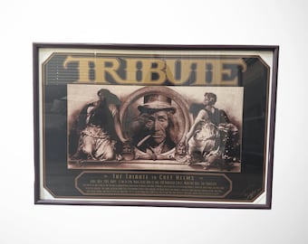 Signed Alton Kelley "Tribute to Chet Helms" 1994 Maritime Hall Lithograph – Framed Psychedelic Art