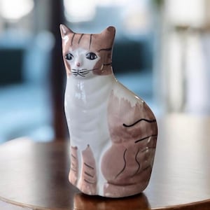 Vintage Rosenthal Netter Glazed Ceramic Cat Coin Bank