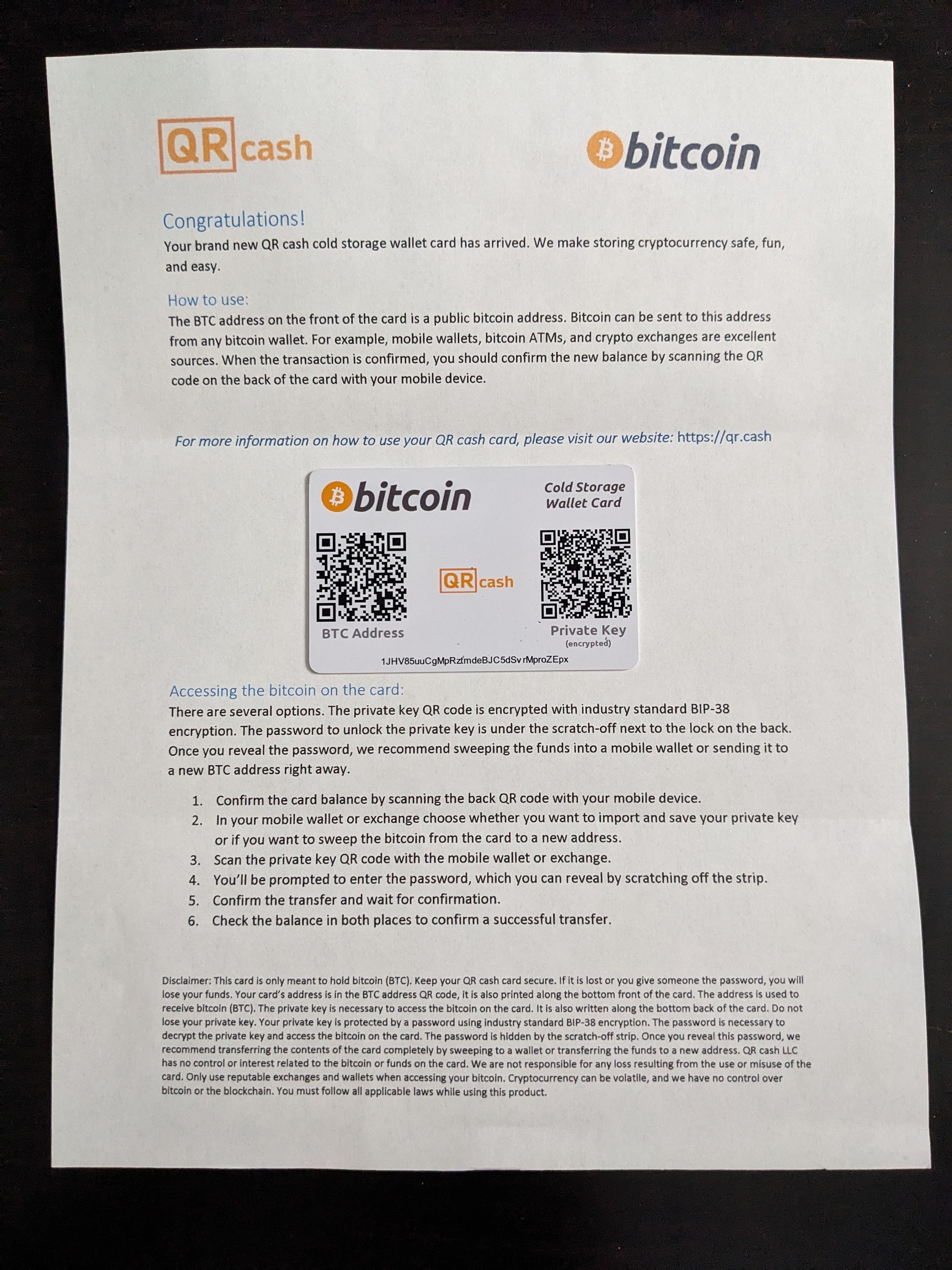 4 Pack Bitcoin Wallet Cards for Receiving, Storing, and Sending BTC -  Plastic Cards and Envelopes - Give a Gift That Will Be Treasured - Etsy