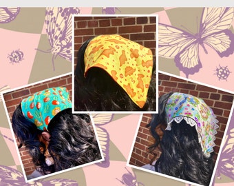 Disney Bandana Elastic Hair Scarf Accessory Kitties/Chicken Nuggets/Harry Potter