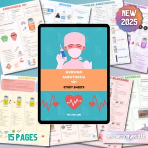 Verpleegkundige anesthesie 101 | 15 pagina's | Cheatsheets studeren