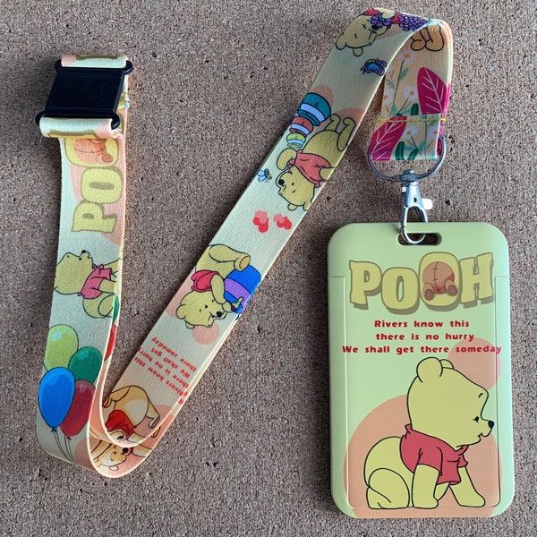 Winnie the Pooh Lanyard Card Holder - Portrait