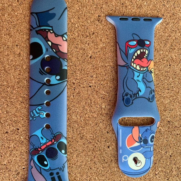 Apple-Uhrenarmband - Stitch Eating Ice Cream