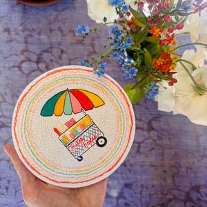 Frutas Frescas Sticker – Hand Drawn Fruit Cart Art | Supports LA Street Food Vendors | Street Vendor Fundraiser | LA Fruit Cart Sticker