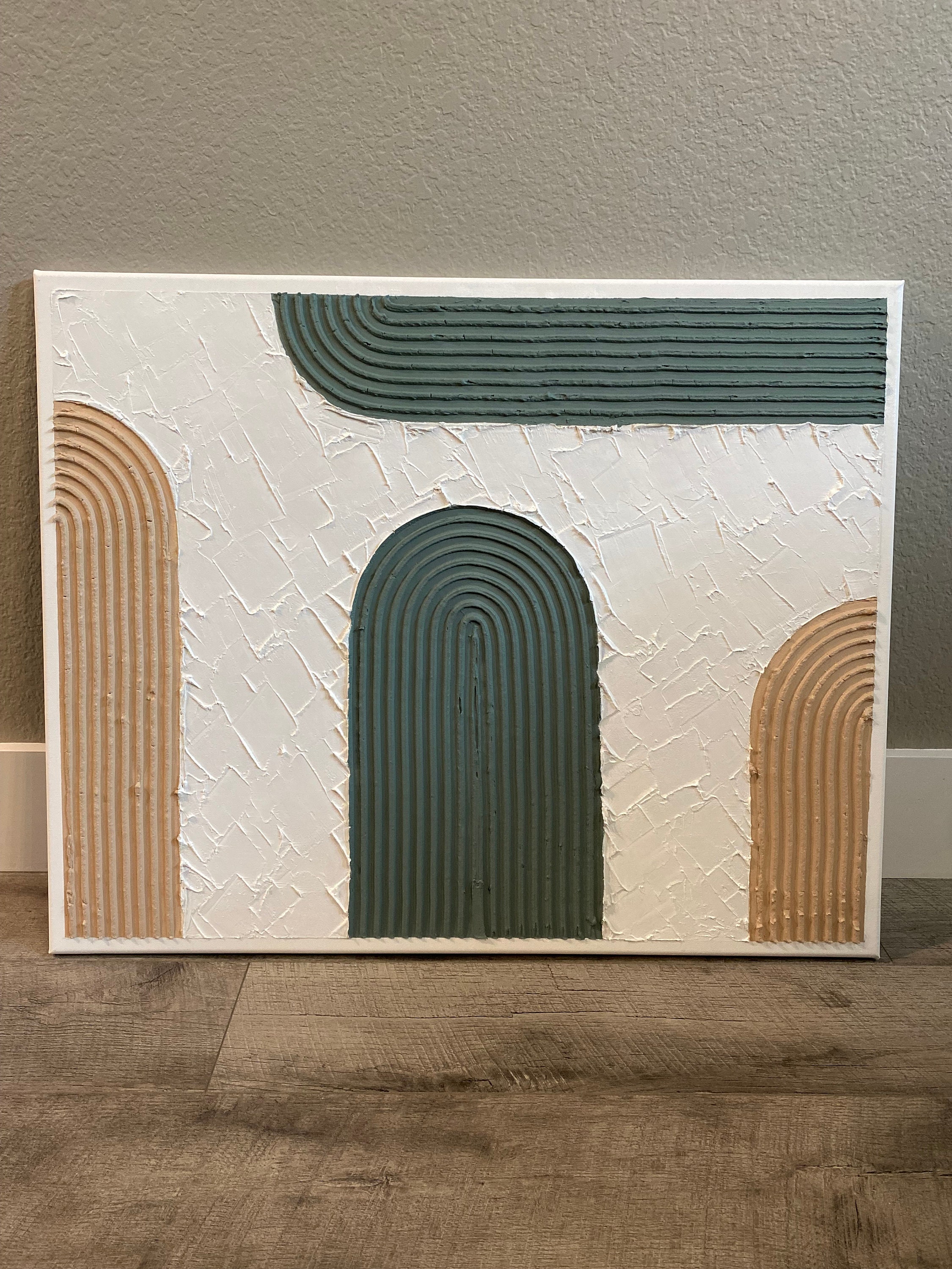 Set of 3 Wooden Boho Art main image 0