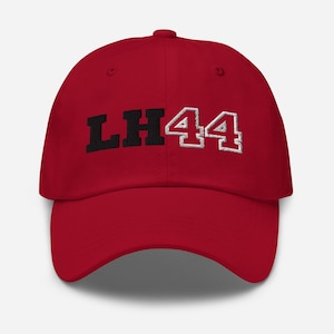 Casquette en sergé de coton brodé LH44 - Casquette pour fans de course de Formule 1