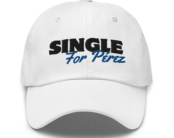 Single for Sergio Perez | Red Bull | Formula One | Funny F1 | Embroided | Hat | Cap | Accessory