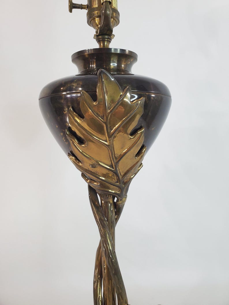 Vintage Wildwood Fall N Leaves Cast Brass Lamp - Etsy