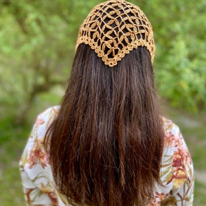 Micro-Crochet Leaf Bandana