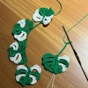 PATTERN: Micro-Crochet Monstera Variegata image 8