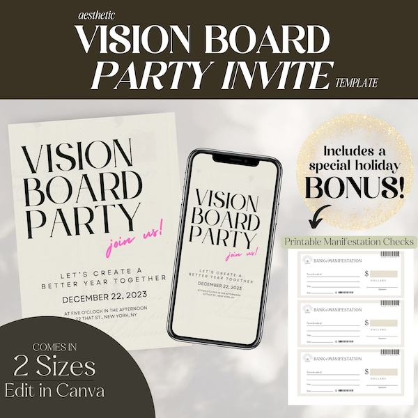 Vision Board Party Etsy