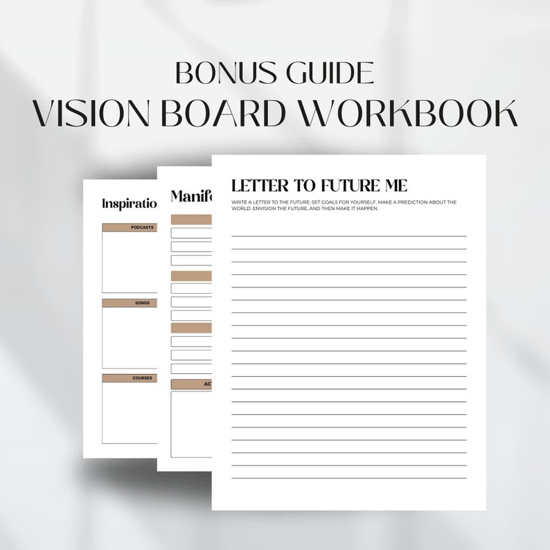 2024 Vision Board Vision Board Kit Vision Board Printables Vision Board