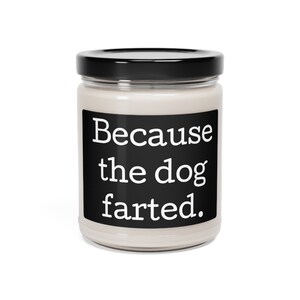 Because The Dog Farted Scented Candle - Scented Candle for Dog Lover - Gift For Dog Lover